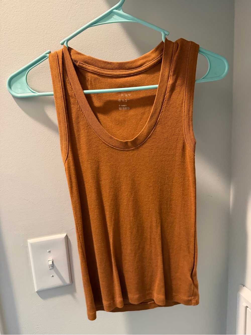 a new day Rust-Orange Scoop Neck Tank Top